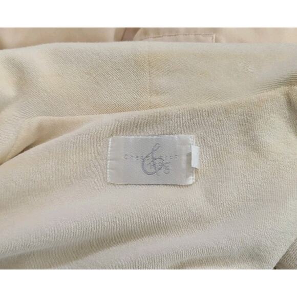 Ritz Carlton Spa Half Moon Bay Bath Robe L/XL Tan Vintage Shawl Collar W/ Belt U - Picture 9 of 13